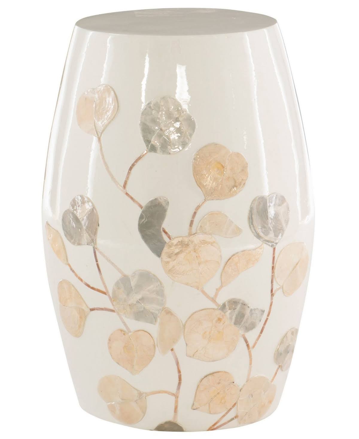 White Drum Table K6349