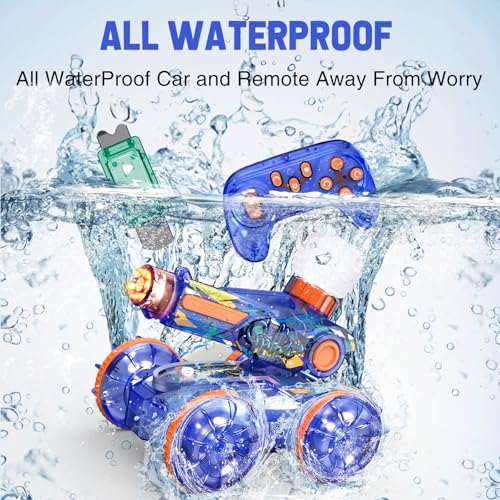 Gesture Sensing Remote Control Car Toys - Drift RC Stunt Car for Kids | 360° Rotating 4WD Transform RC Cars | 2.4Ghz Hand Controlled with Lights Music | Birthday to Boys (Purple) D2340