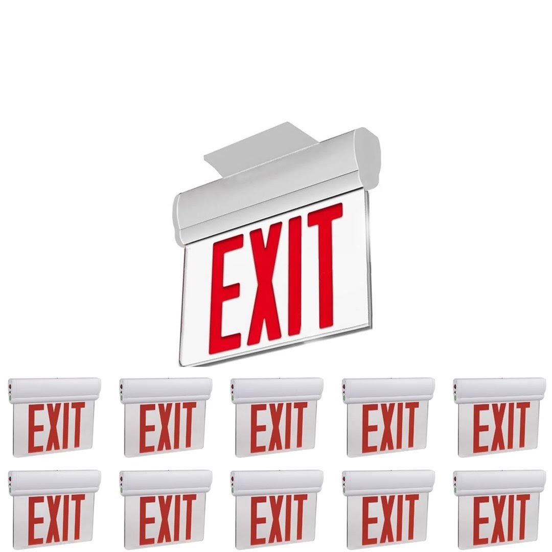 10-Pack Red LED Exit Sign E340394