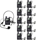Wireless Tour Guide System, Case of 1 Transmitter and 10 Receivers F664