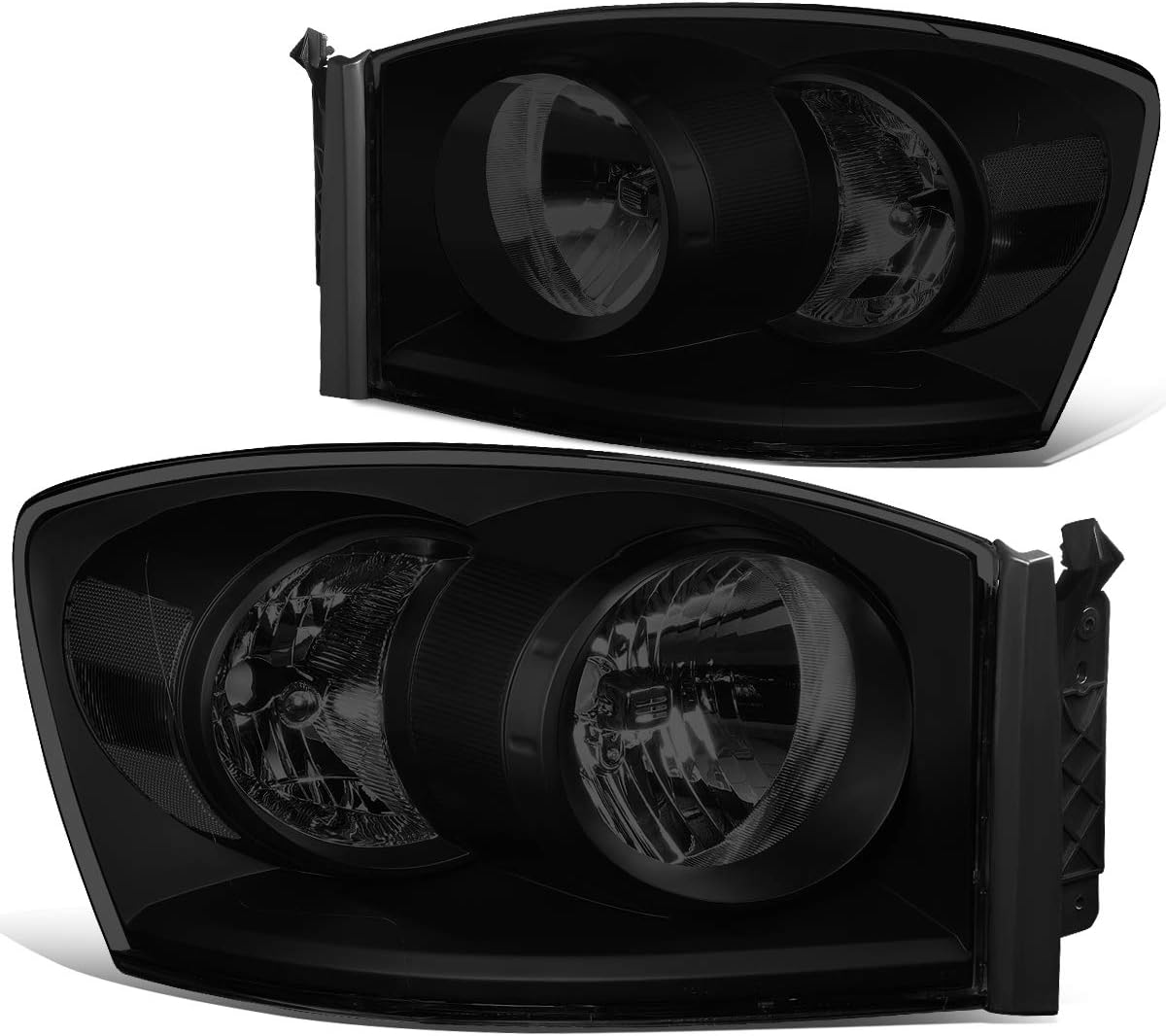 Black Housing Smoked Lens Projector Headlights L77315