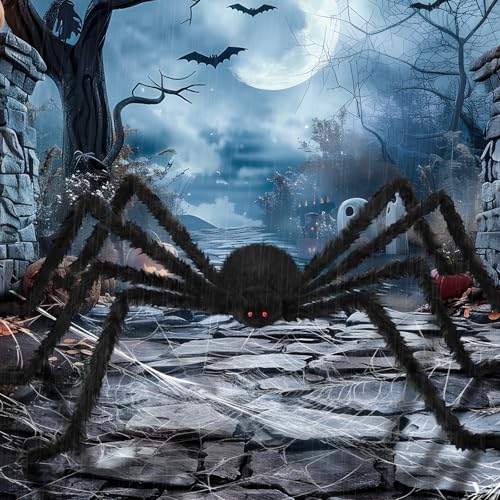 3 Pack Giant Spider Halloween Decorations R751