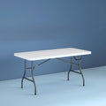 6 Foot Folding Table White Speckle N12579