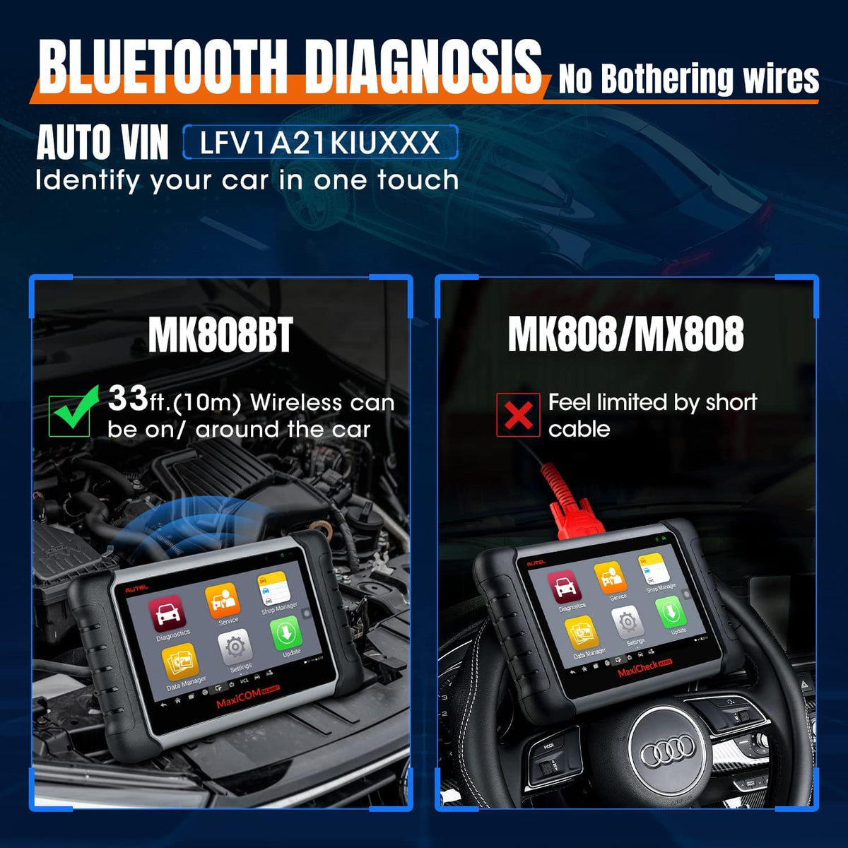 Autel MaxiCOM MK808BT Diagnostic Scan Tool N459065