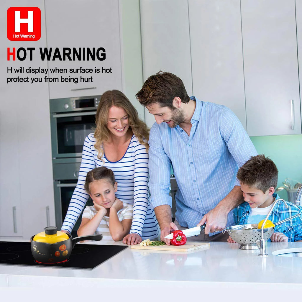 Built-in Electric Stove, 30 Vitro Ceramic Surface Radiant Electric Cooktop, 4 Burners L493