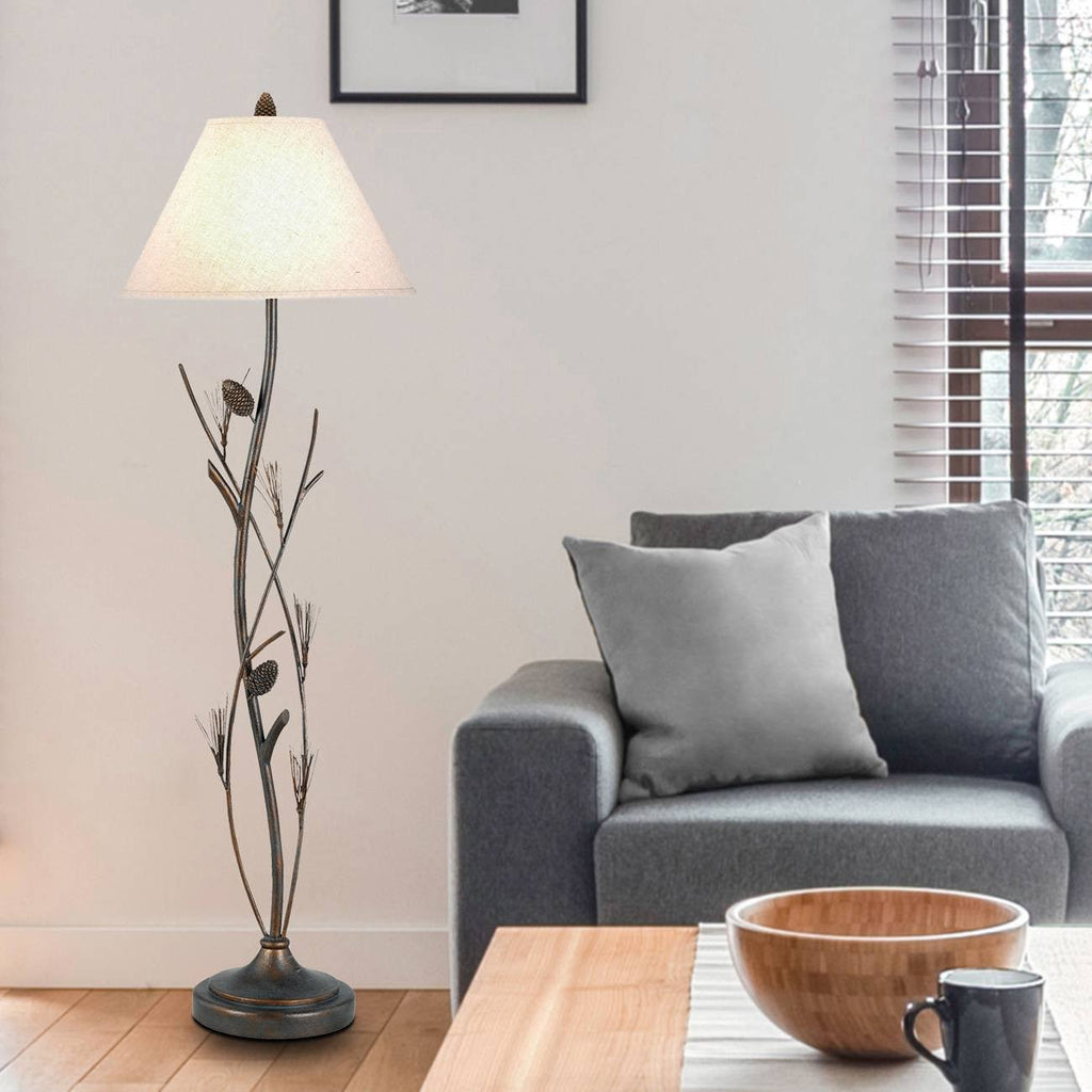 3-Way Metal Pinecone Floor Lamp F948453