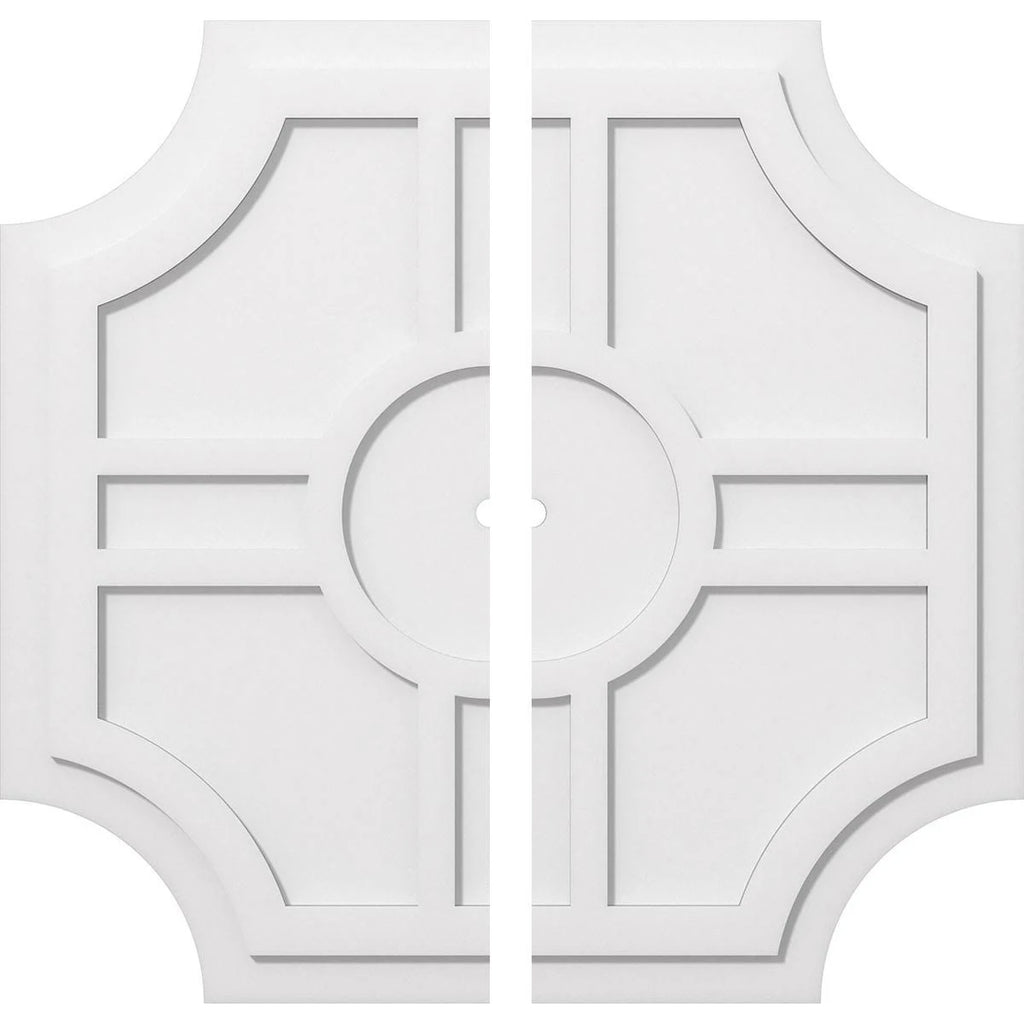 PVC Contemporary Ceiling Medallion Two Piece L4219