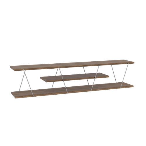 Mid Century Modern 4 Shelves 56 inch Low Tv Stand I6678