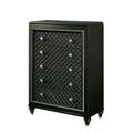 Grey Solid Wood 5-Drawer Chest M8014