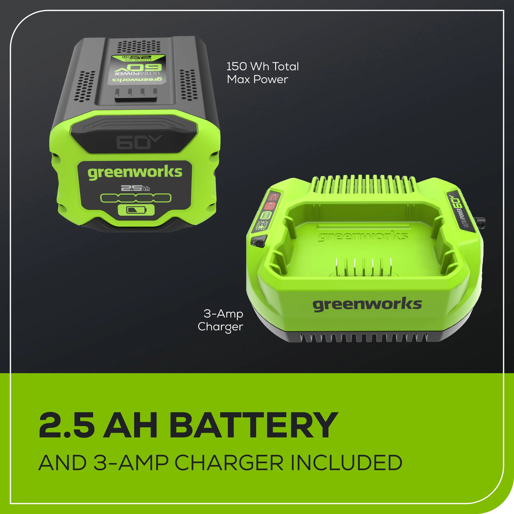 60V 8 Edger with 2.5 Ah Battery & Charger G6825