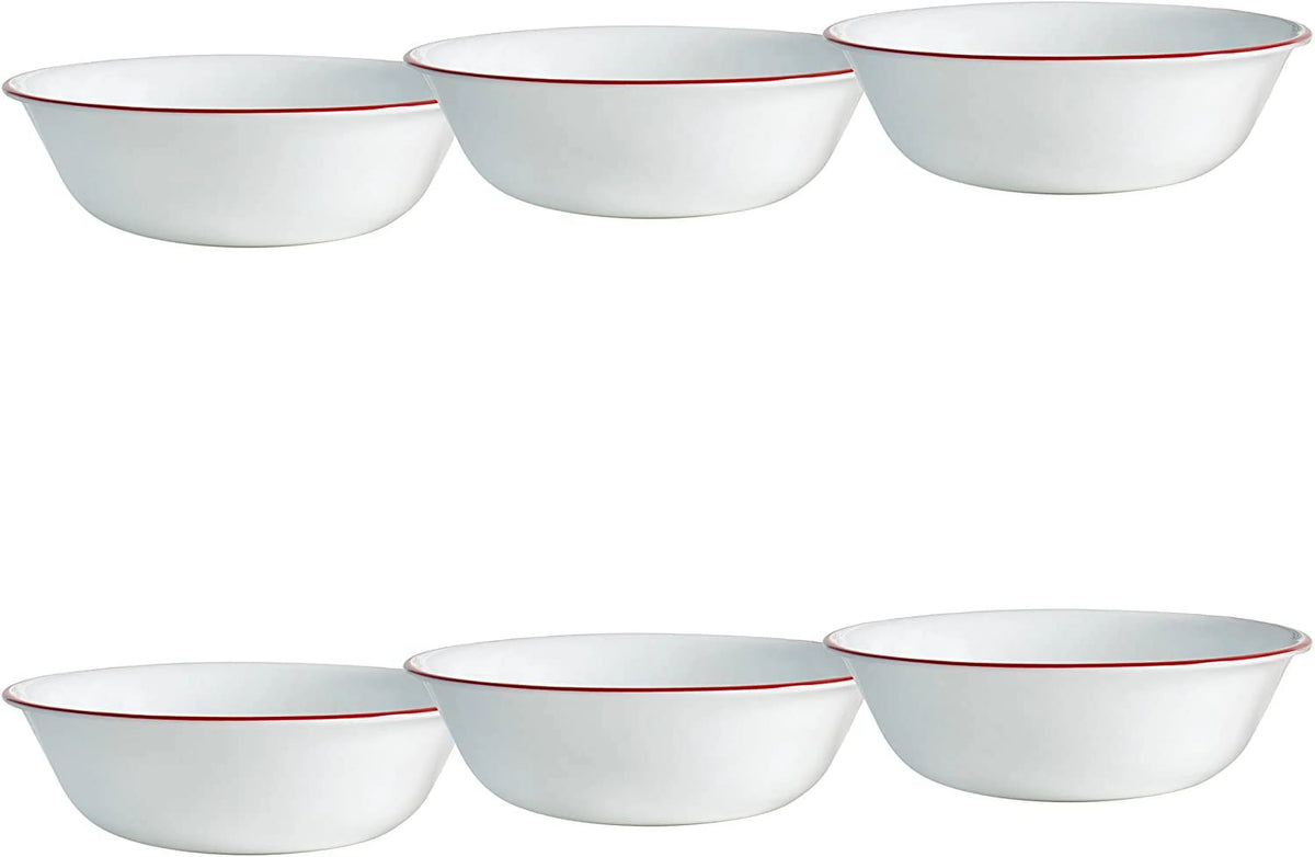 White 18 Ounce Cereal Soup Bowl Set of 6 O535660