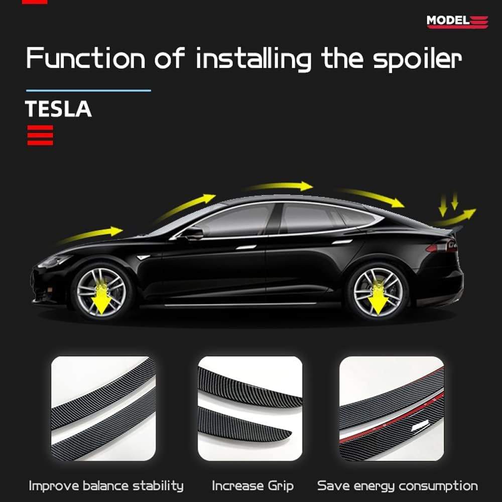 Matte Carbon Fiber Rear Trunk Spoiler K2456