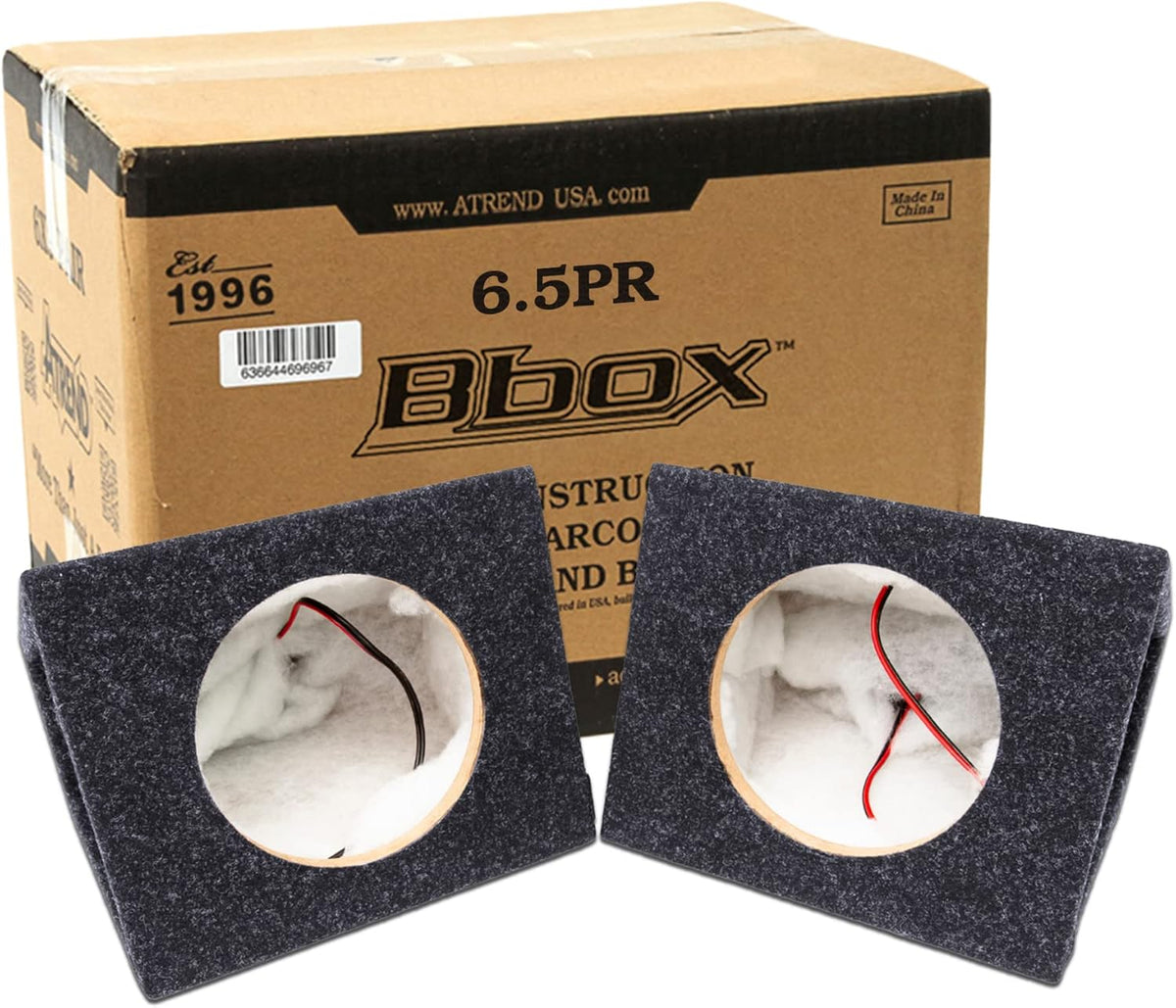 6.5" Speaker Enclosures, Set of 2 (Black) J578171