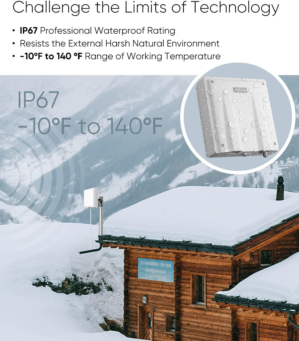 Cell Phone Signal Booster for Home and Office, 4G LTE & 5G up to 5,000 sq ft, FCC Approved M75778