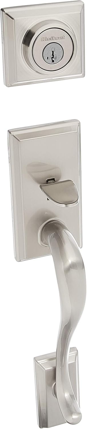 Satin Nickel Single Cylinder Handle Set Y3145
