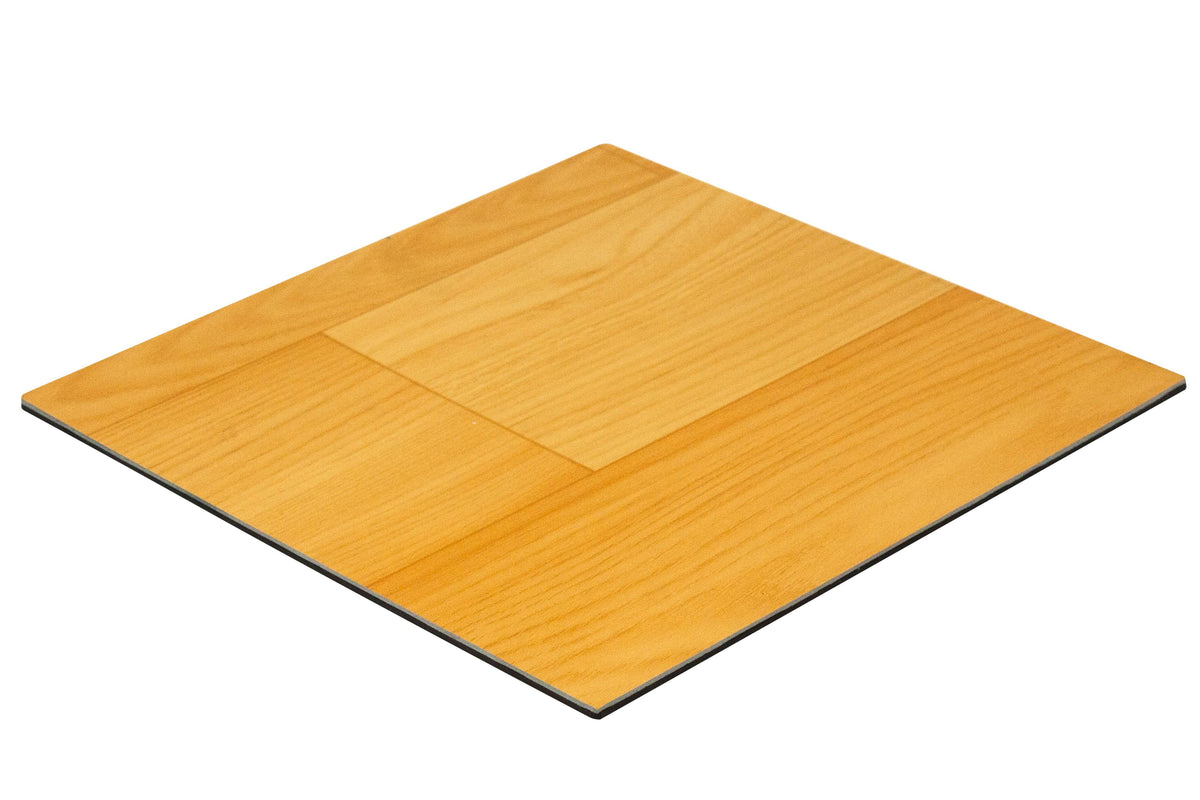 Clear Display Case with Simulated Wood Floor F4175