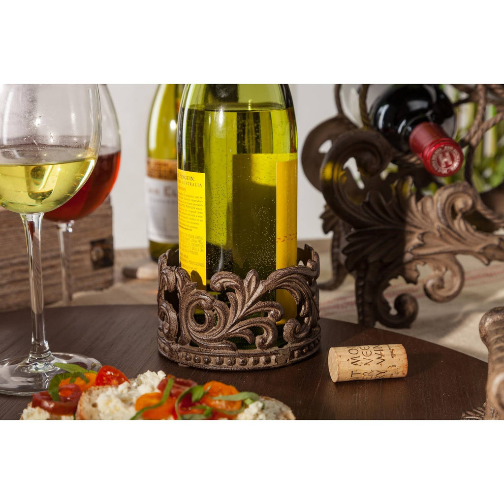 Wood Lazy Susan with Metal Handles N1034