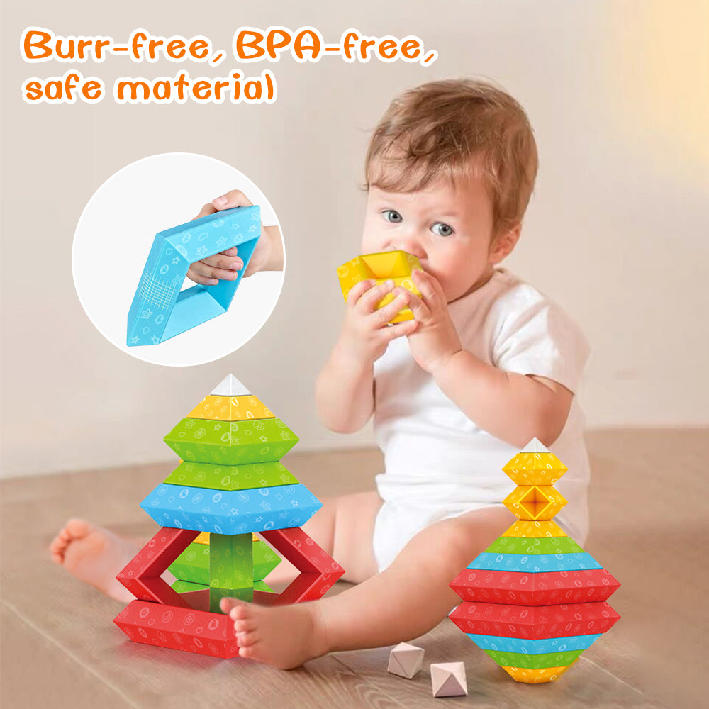30PCS Multicolor Stacking Game Block Set Educational Toys N9661