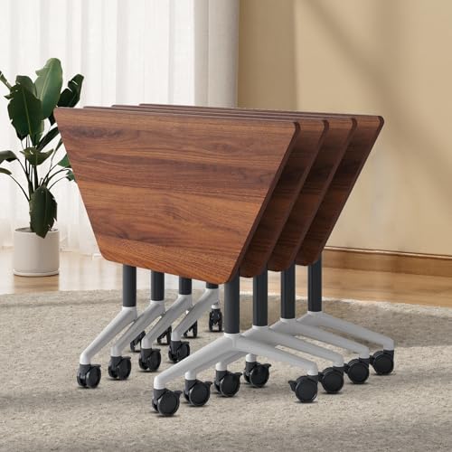 6 Pack Folding Conference Table On Wheels N2747