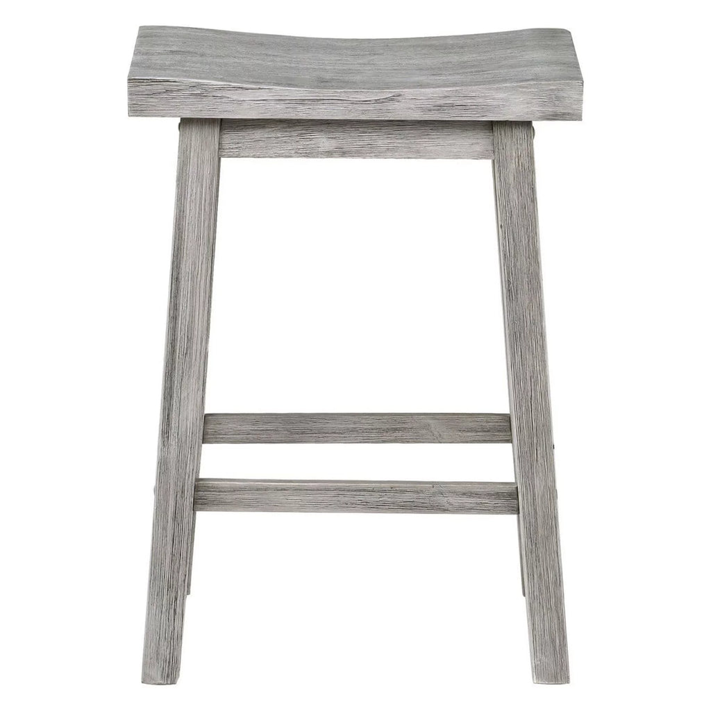 Gray Wooden Counter Stool I890