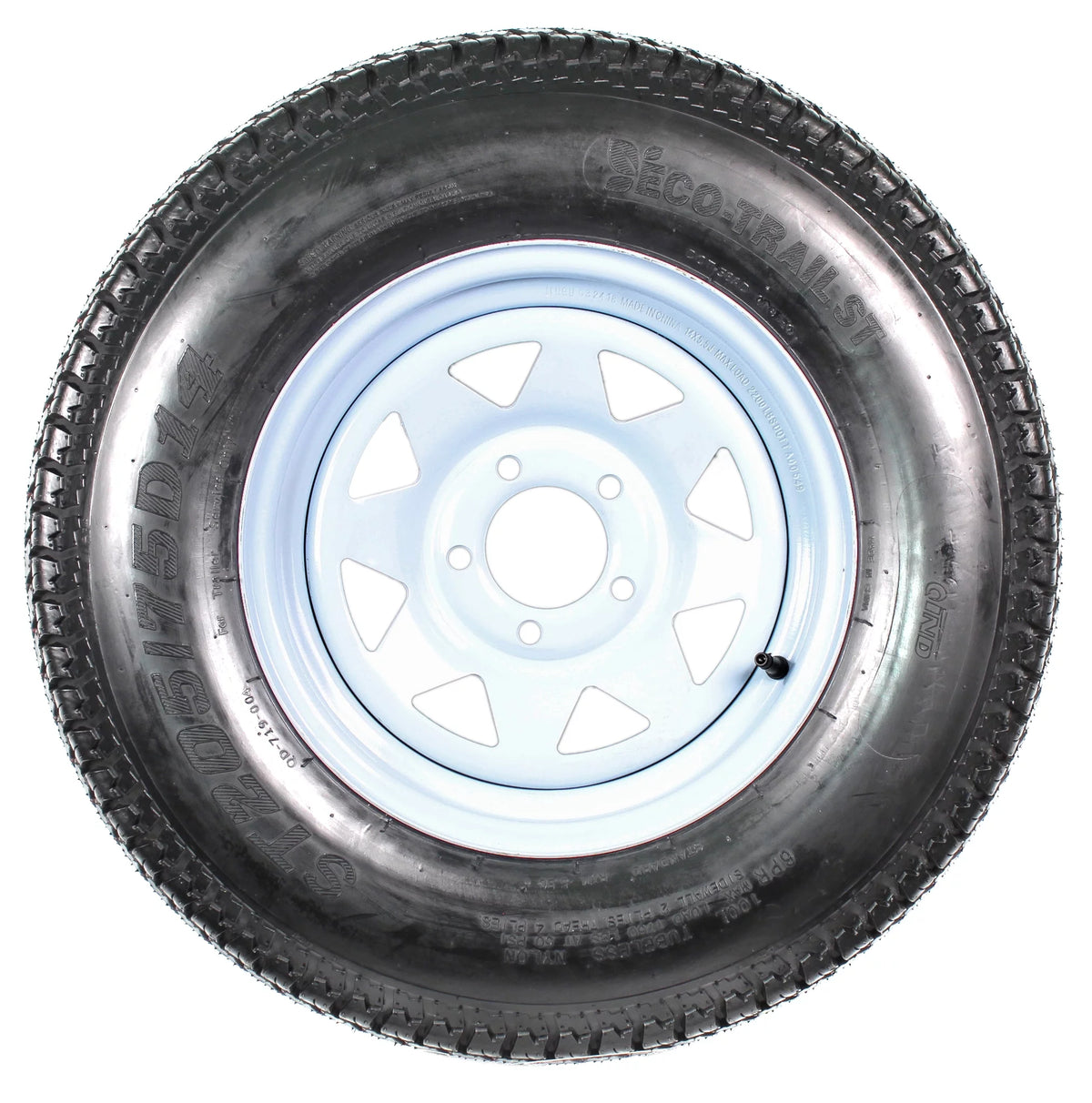 14 in. Trailer Tire Rim 5 Lug White Spoke M537165
