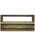 Antique Nickel Mail Slot P403