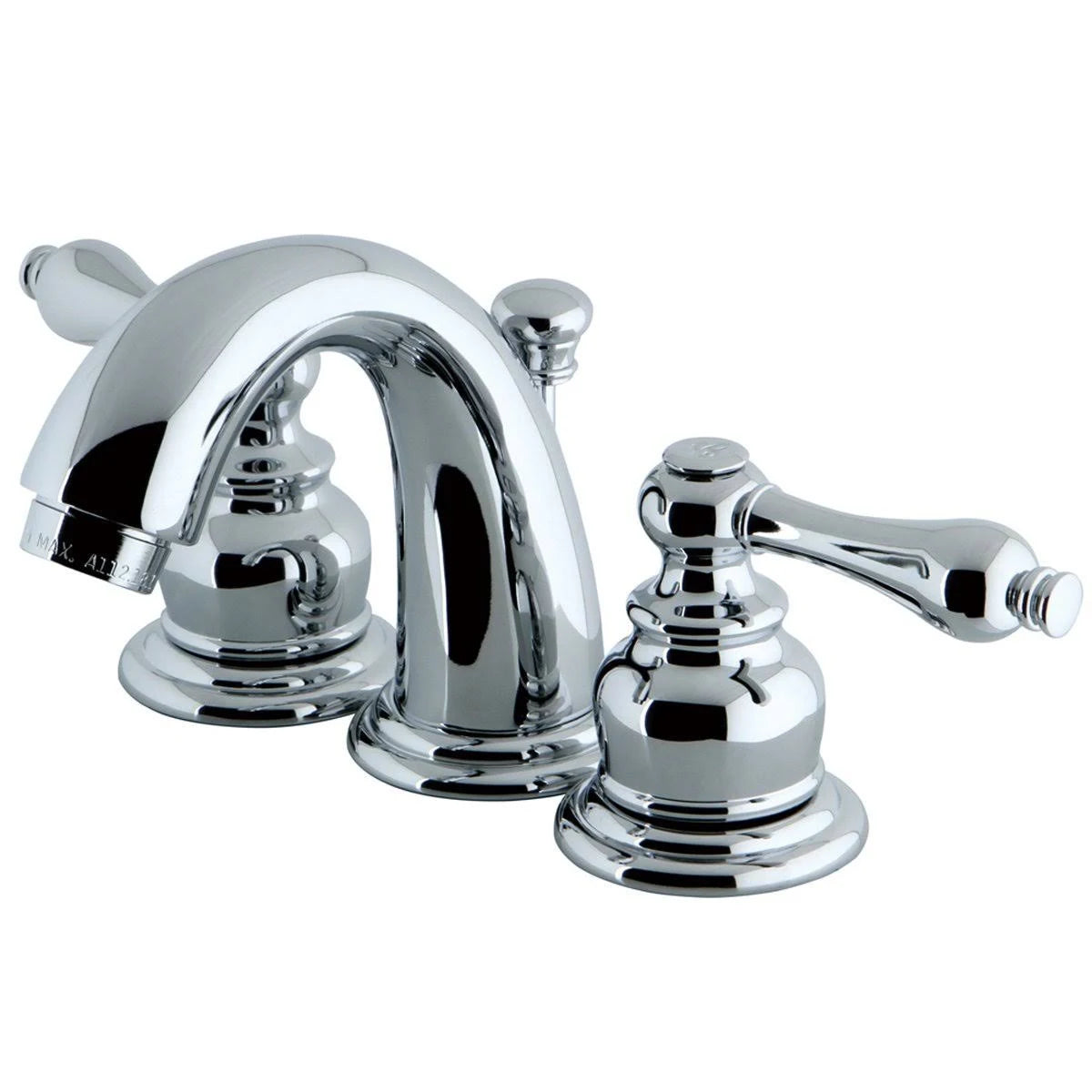 Chrome Two Handle Mini Widespread Lavatory Faucet with Retail Pop-Up J7857