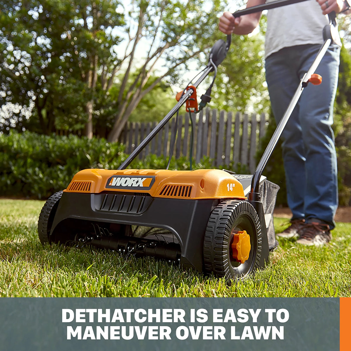 14 Amp Walk Behind Electric Dethatcher V491