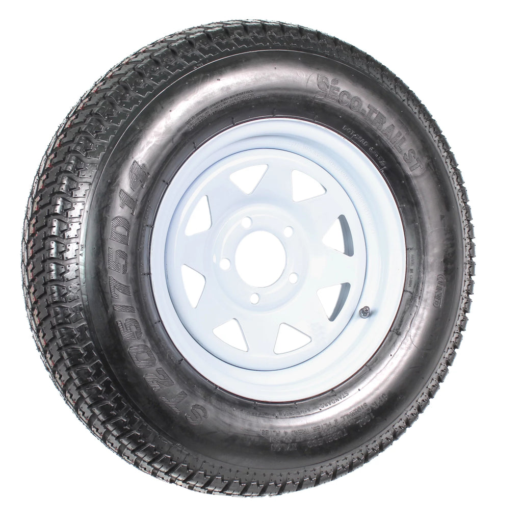 14 in. Trailer Tire Rim 5 Lug White Spoke M537165