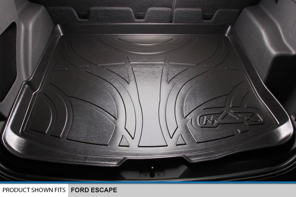 Custom Fit Floor Mats 2 Rows and Cargo Liner Set Black J238