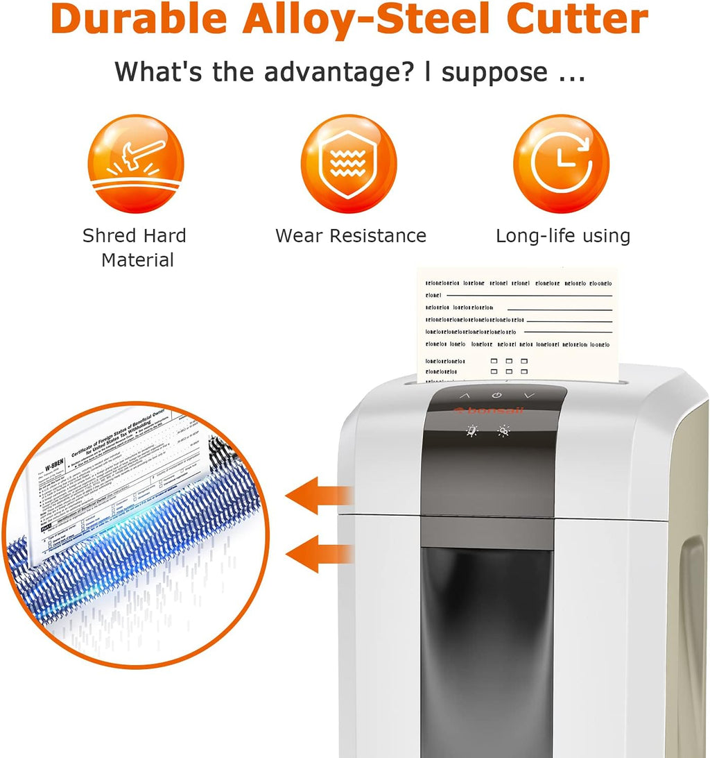 120-Minute Micro-Cut Paper Shredder, 8-Sheet Capacity A78290