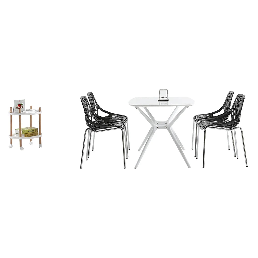 Black Plastic Dining Chair U39546