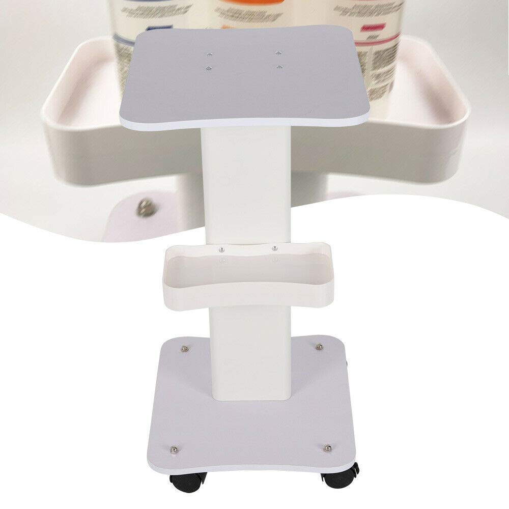 Pack of 2 Rolling Trolley Cart with Storage Tray I347