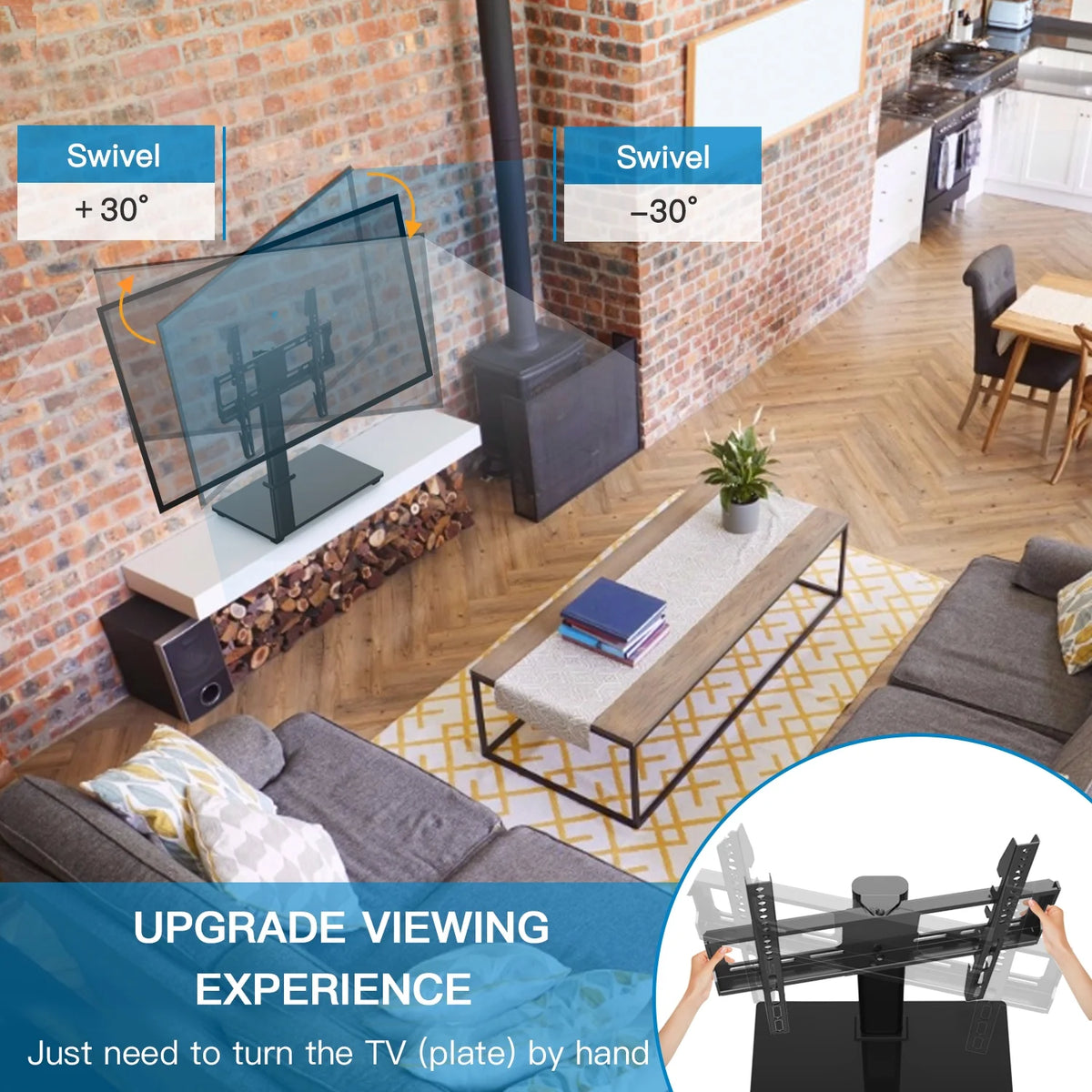 Adjustable Tabletop TV Stand for 32-55 inch TVs V948106