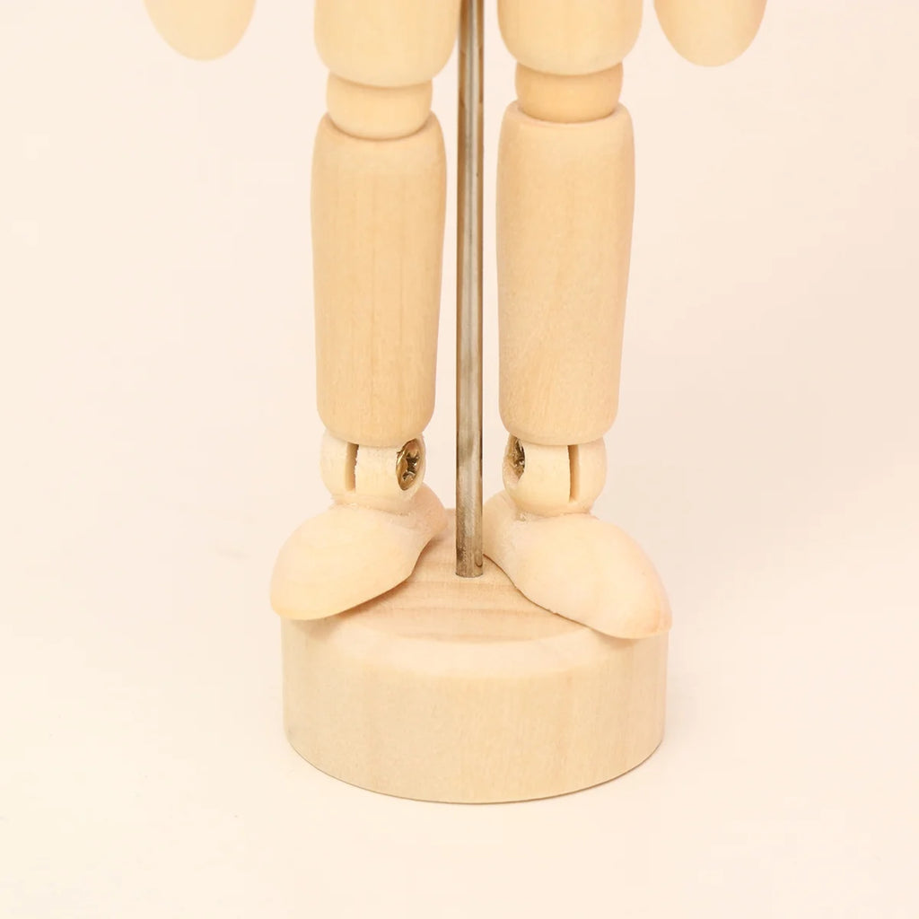 Wooden 3D Movable Joint Puppet Doll (5.5 Inches) N82978
