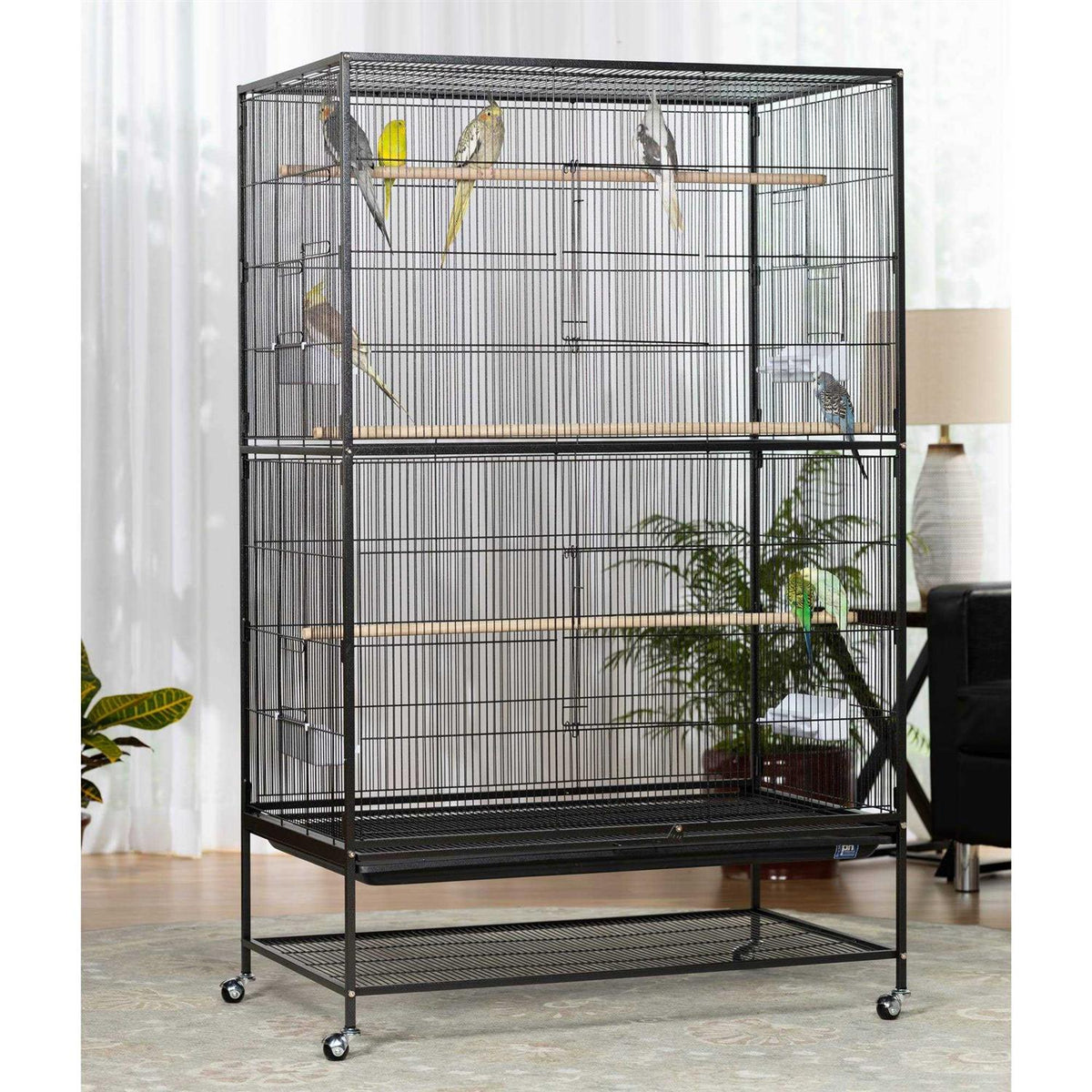 Extra Large Wrought Iron Flight Cage B243398