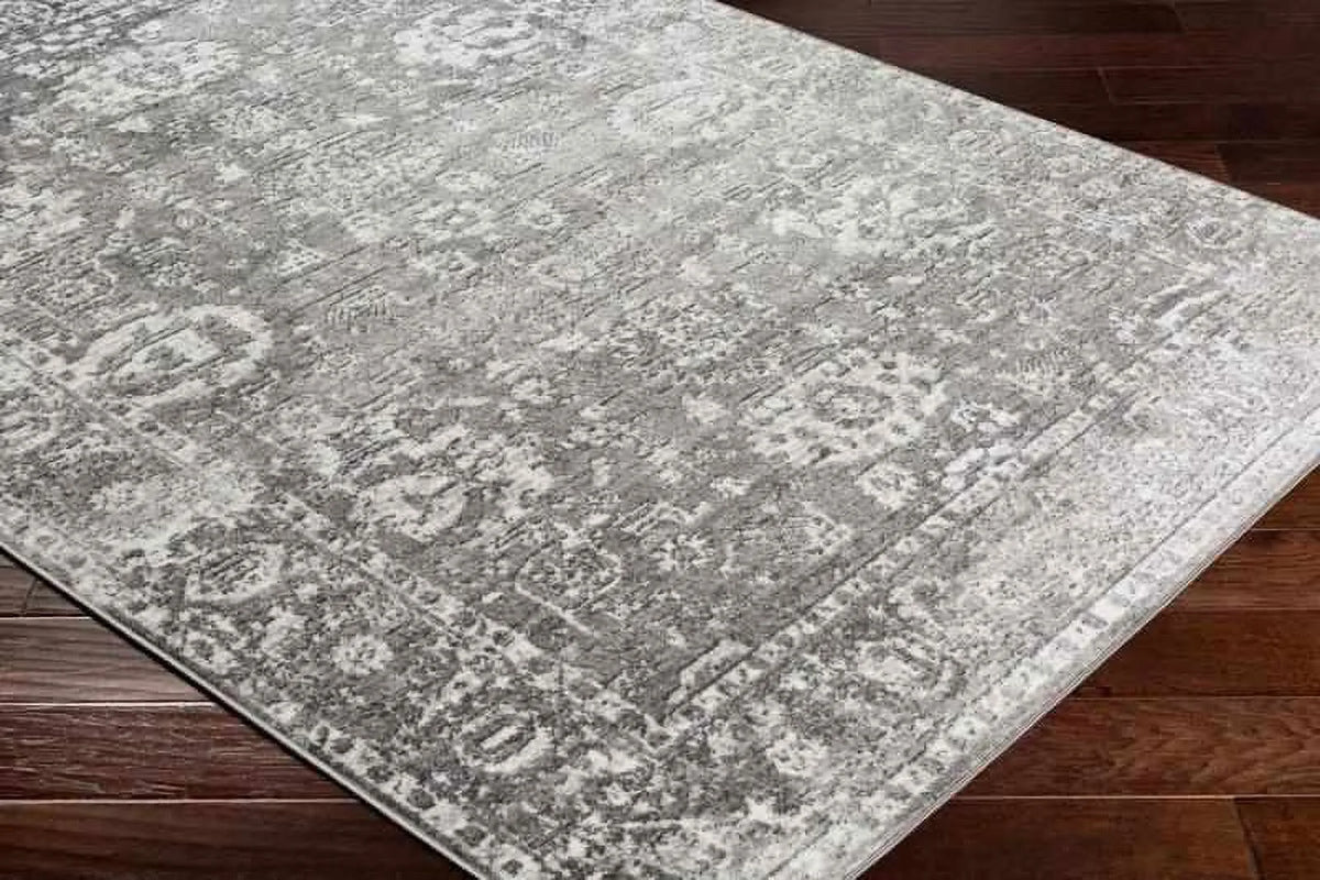 9x12 Gray Charcoal White Area Rug D859106