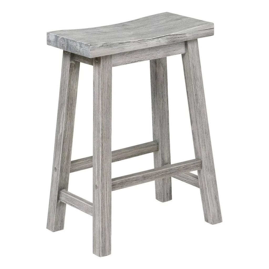 Gray Wooden Counter Stool I890