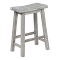 Gray Wooden Counter Stool I890