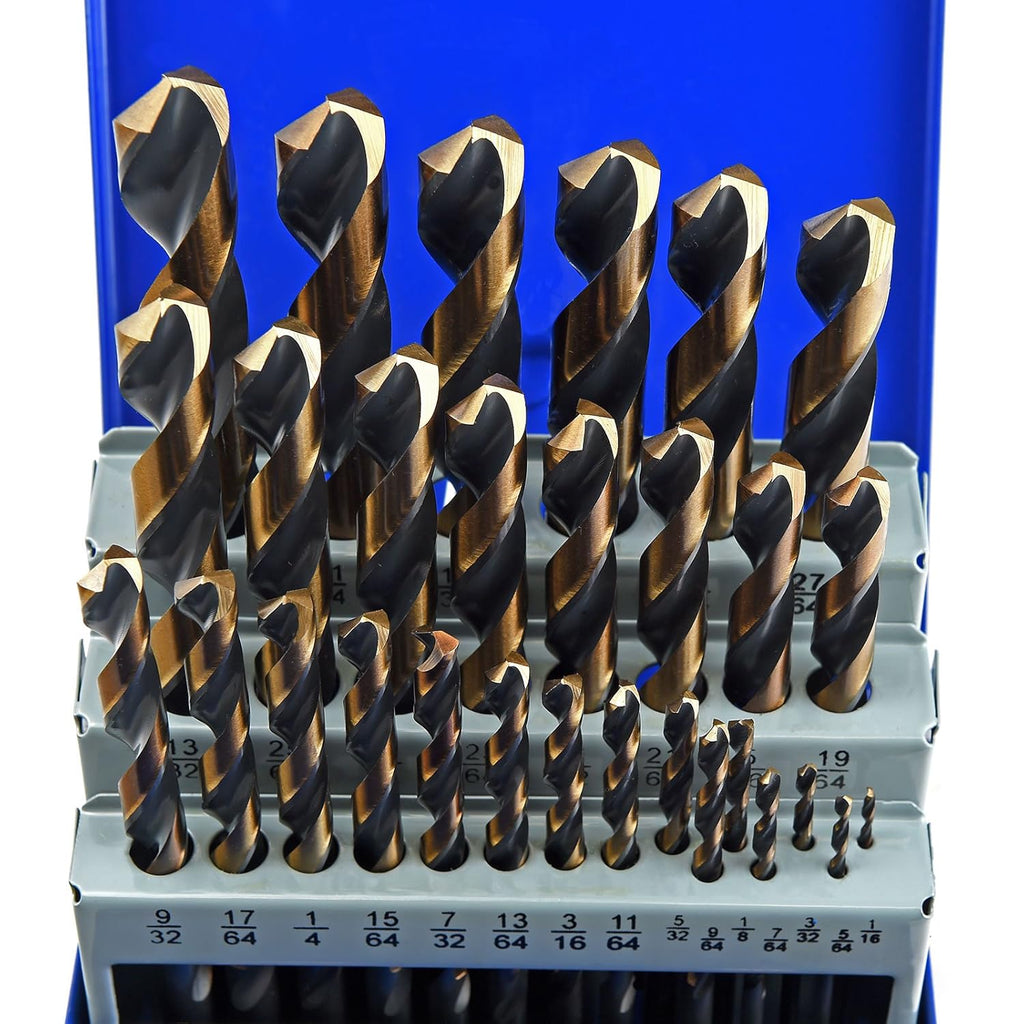 29 Piece High Speed Steel M2 Twist Drill Bit Set J77380