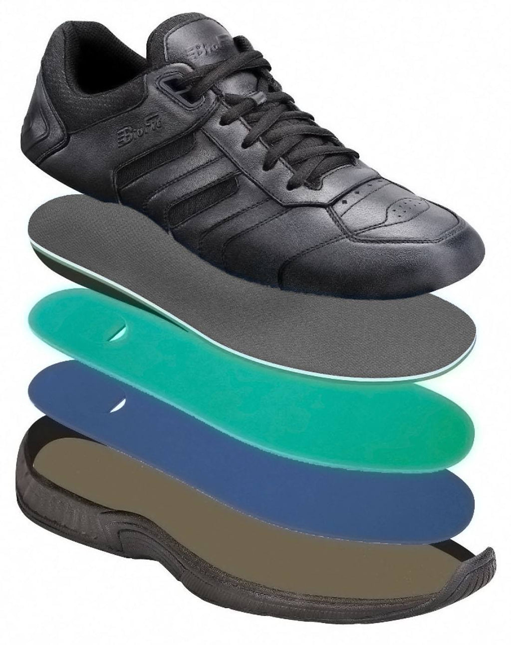 Men's OrthoFeet Pacific Palisades, Size: 11, Black O7915