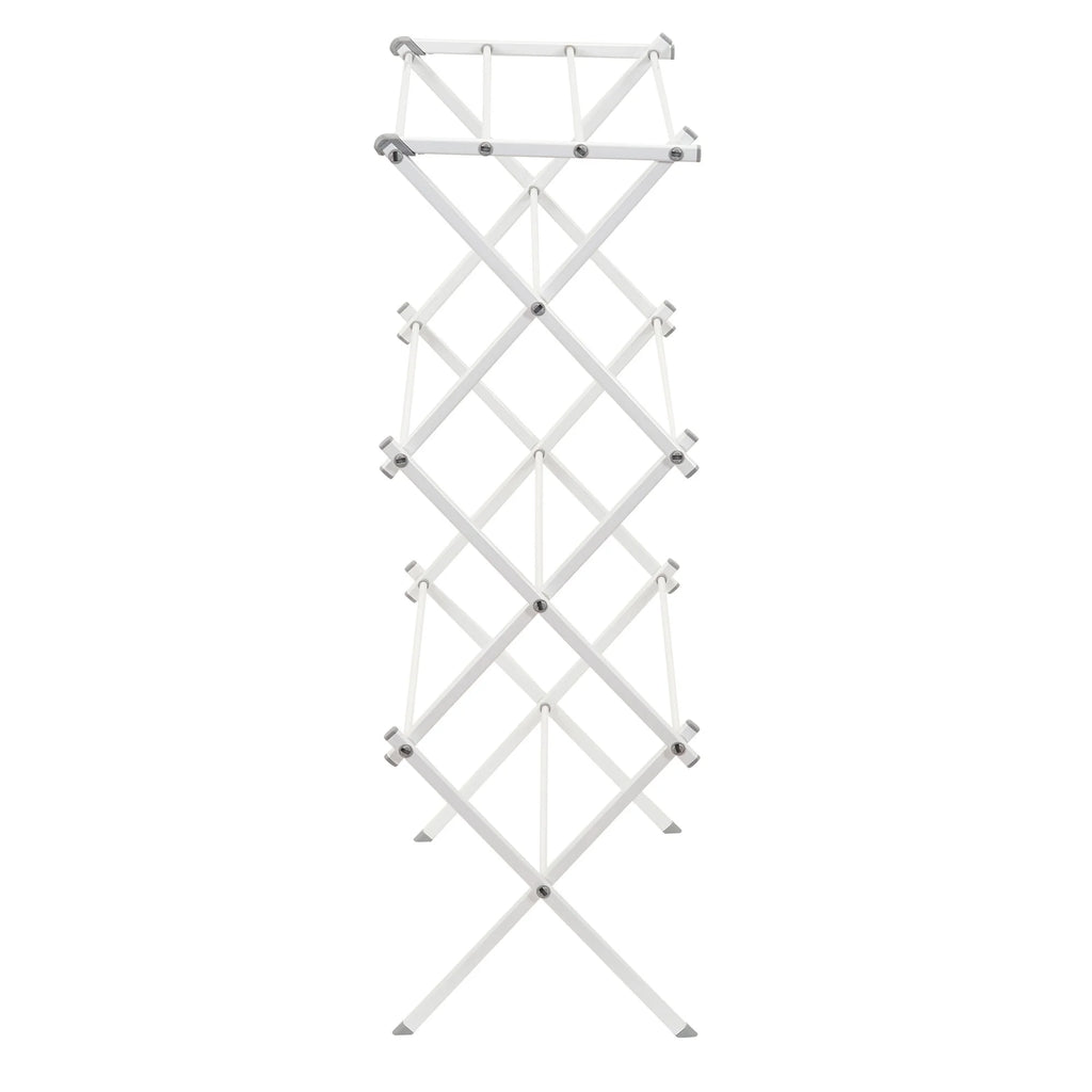 White Collapsible Metal Clothes Drying Rack C1315