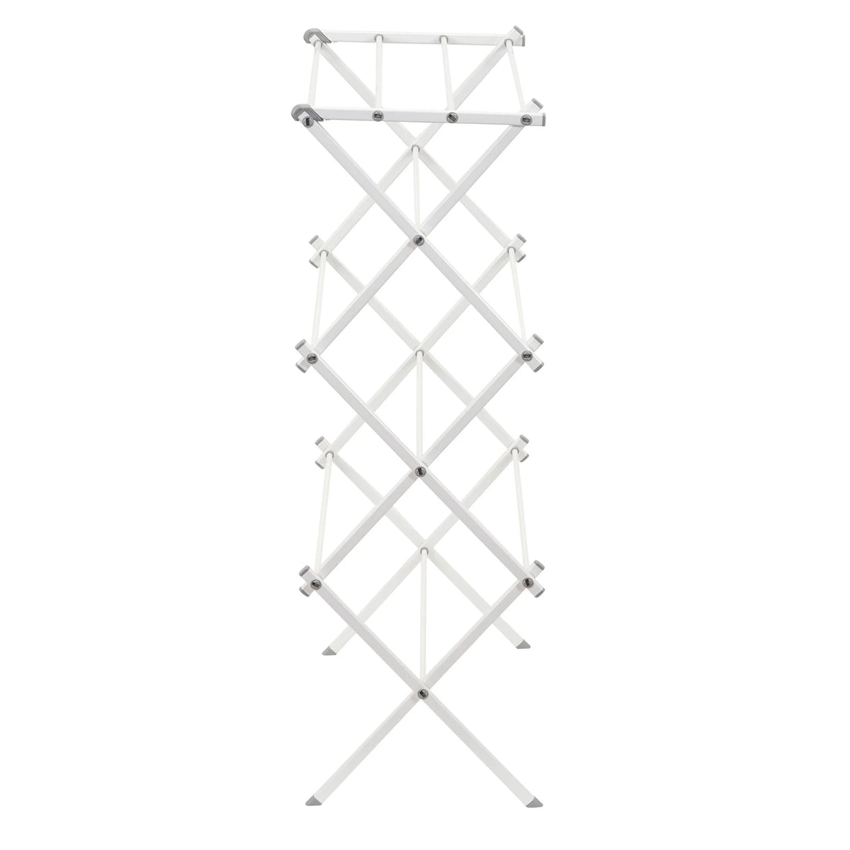 White Collapsible Metal Clothes Drying Rack C1315