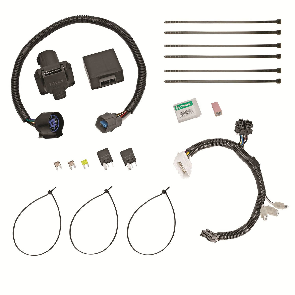 7Way Circuit Protected Tow Harness Wiring Package T8325