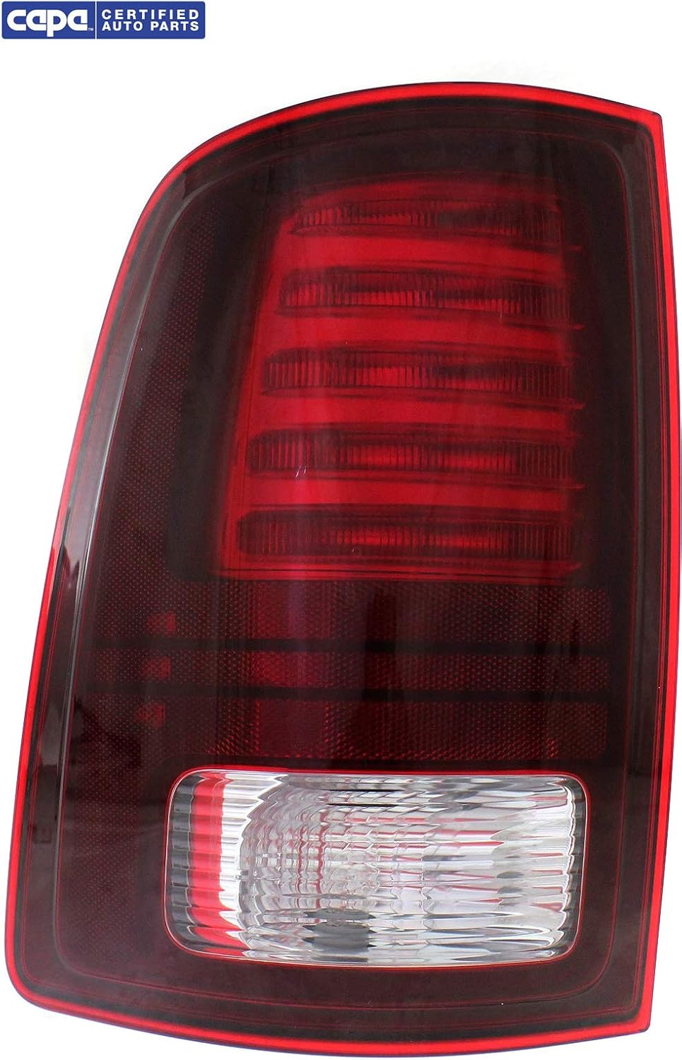 Tail Light with Clear & Red Lens Black Interior LED Driver Side Q6698