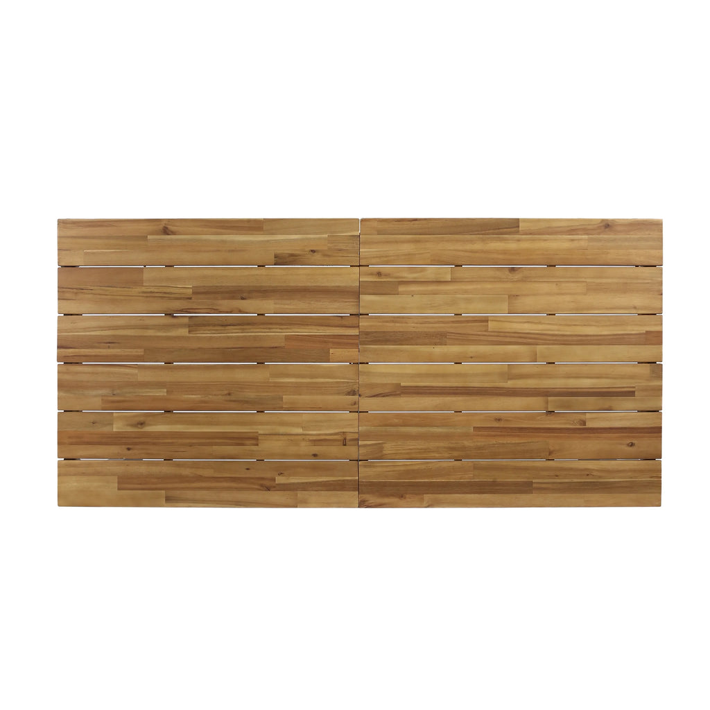 71" Wood Top Patio Dining Table W312253