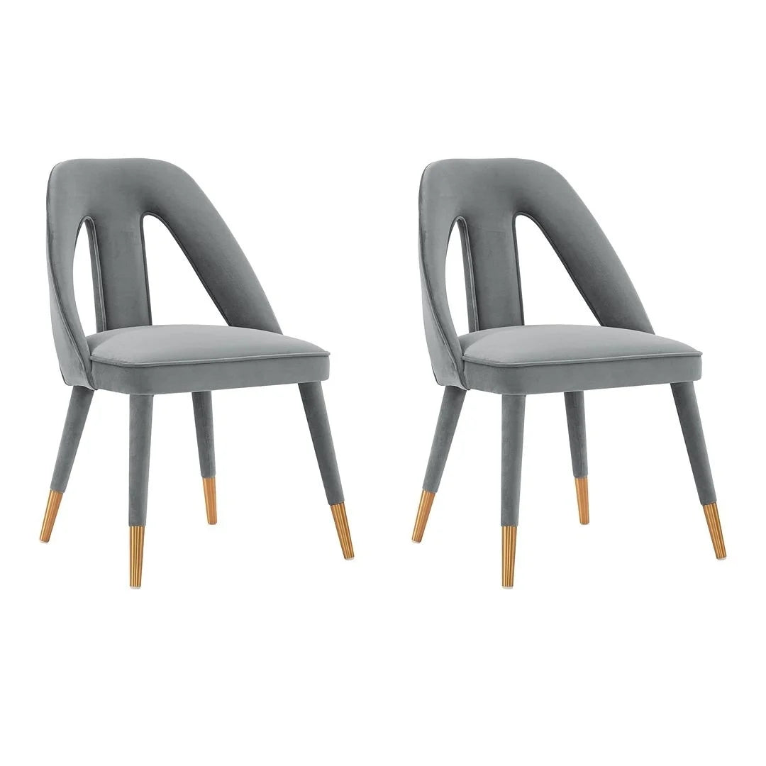 Velvet Dining Chair Set of 2 P378