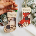 Wooden Christmas Tree Ornament J3243