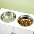 Large Elevated Dog Bowls with Storage Cabinet Y701524