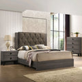 Queen Size Button Tufted Upholstered Bed G585063